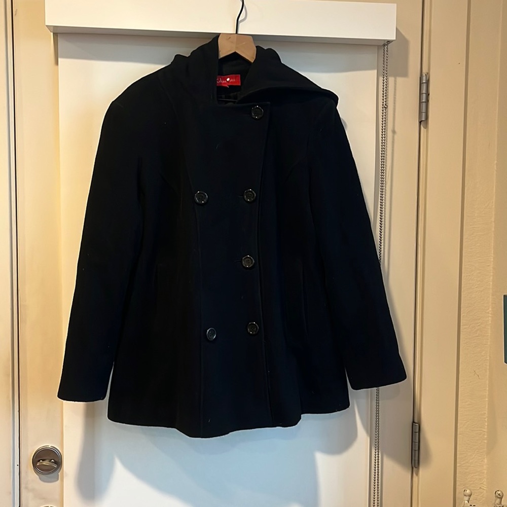 Annie Klein Hooded Pea Coat